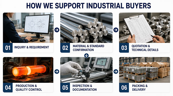 Nickel alloy engineering and quotation support